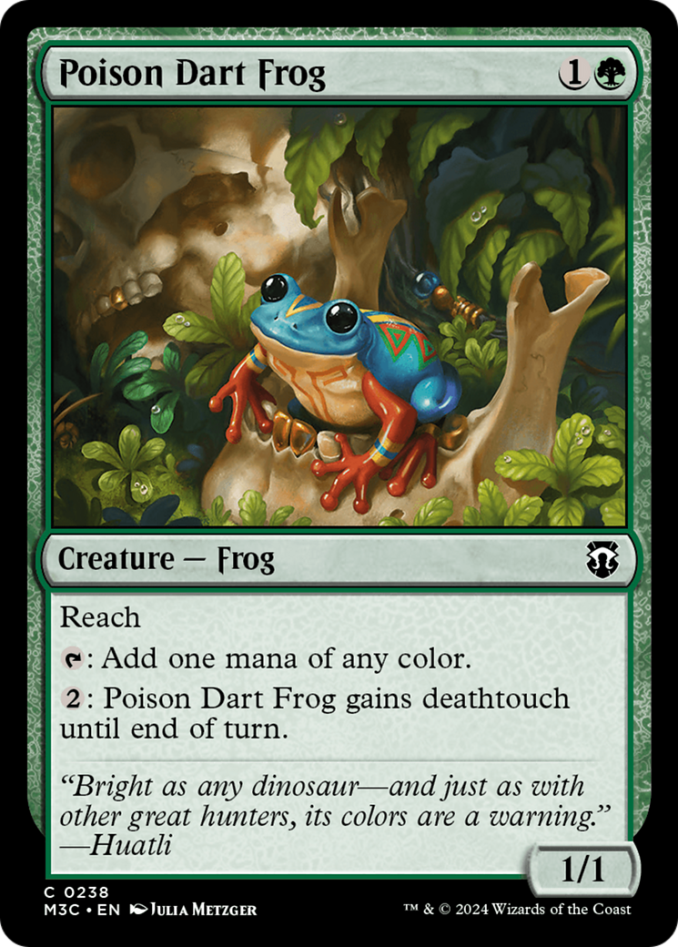 Poison Dart Frog (Ripple Foil) [Modern Horizons 3 Commander] | Galaxy Games LLC