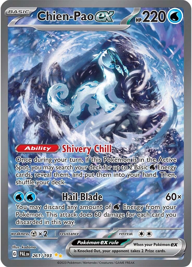 Chien-Pao ex (261/193) [Scarlet & Violet: Paldea Evolved] | Galaxy Games LLC