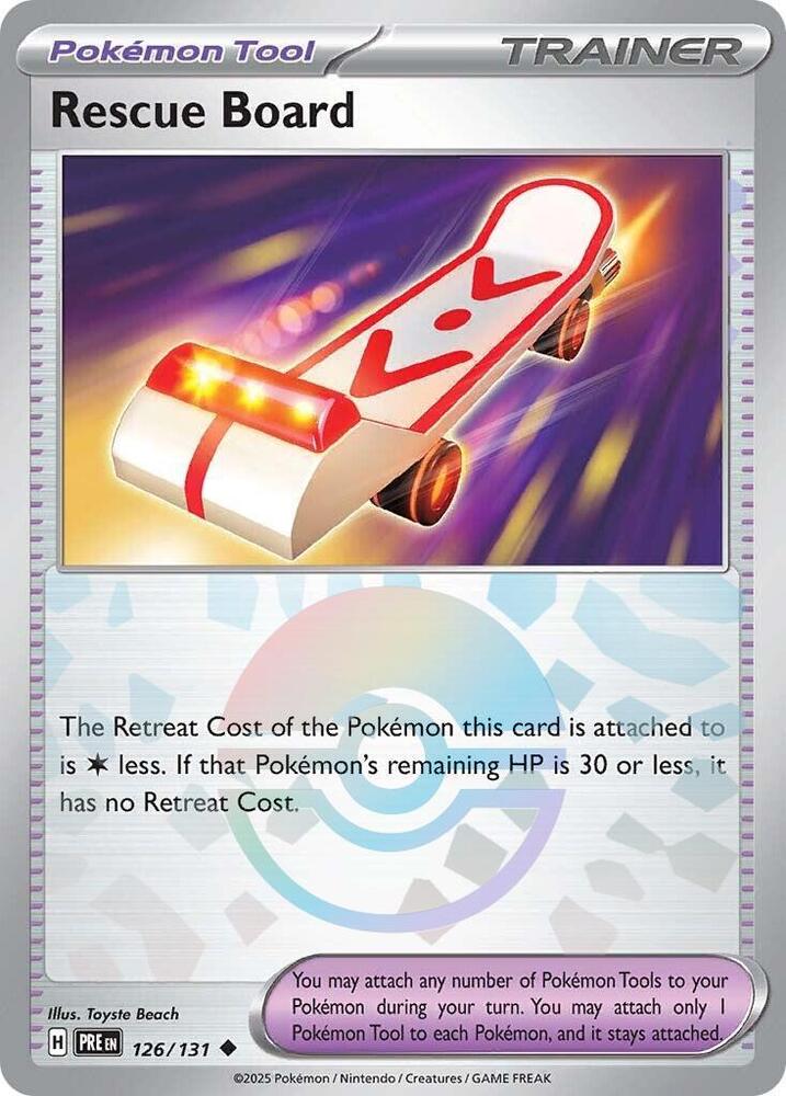 Rescue Board (126/131) (Poke Ball Pattern) [Scarlet & Violet: Prismatic Evolutions] | Galaxy Games LLC