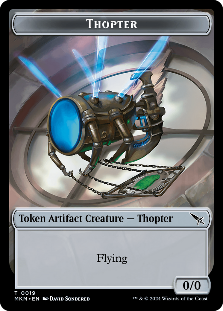 Thopter Token (0019) [Murders at Karlov Manor Tokens] | Galaxy Games LLC