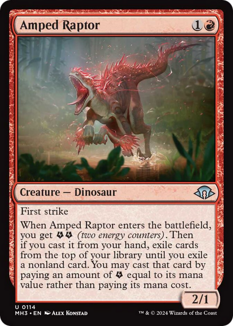 Amped Raptor [Modern Horizons 3] | Galaxy Games LLC