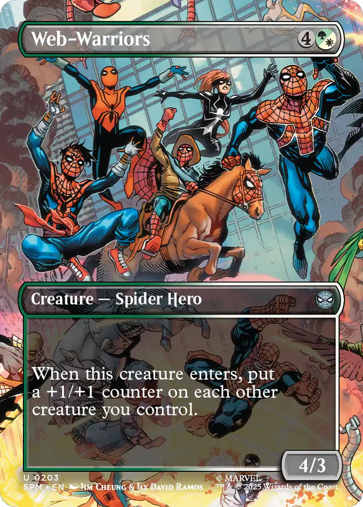 Web-Warriors (Borderless) [Marvel's Spider-Man] | Galaxy Games LLC