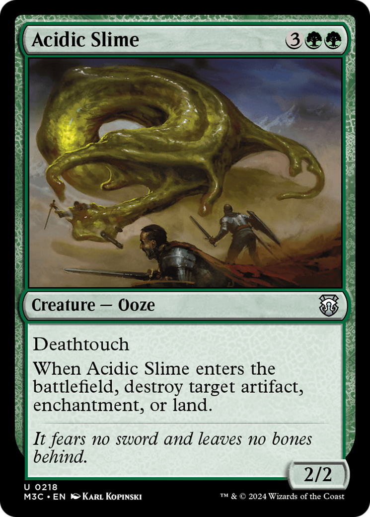 Acidic Slime (Ripple Foil) [Modern Horizons 3 Commander] | Galaxy Games LLC