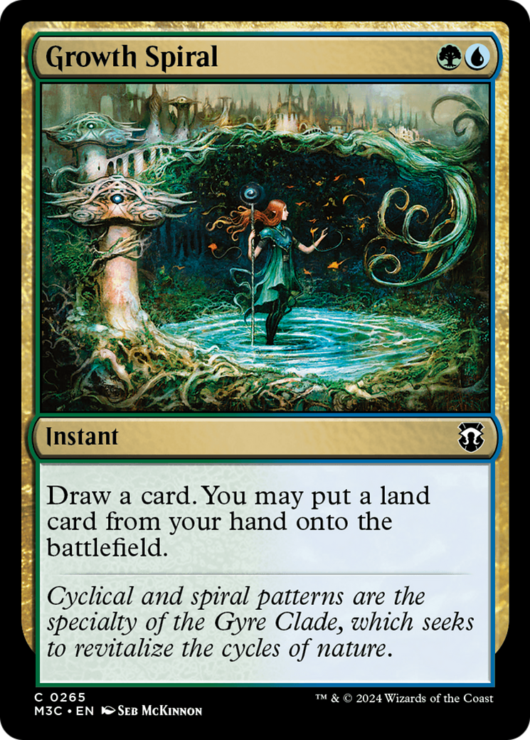 Growth Spiral (Ripple Foil) [Modern Horizons 3 Commander] | Galaxy Games LLC