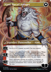 Ajani, Nacatl Pariah // Ajani, Nacatl Avenger (Borderless) (Textured Foil) [Modern Horizons 3] | Galaxy Games LLC