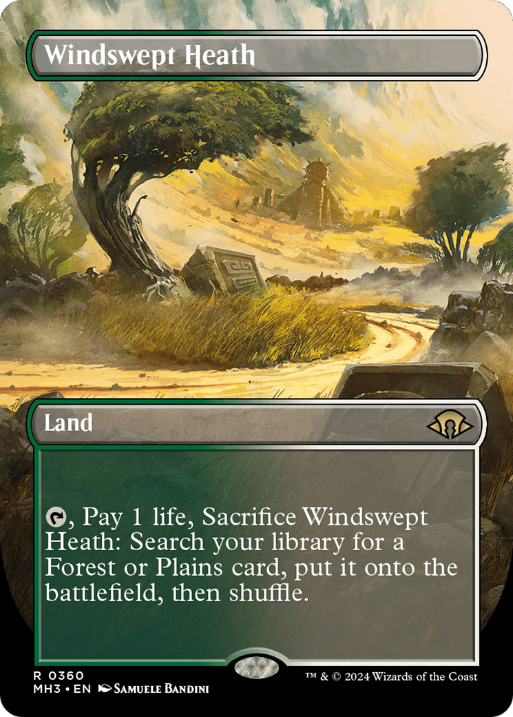 Windswept Heath (Borderless) [Modern Horizons 3] | Galaxy Games LLC