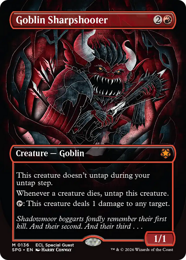 Goblin Sharpshooter (Borderless) [Lorwyn Eclipsed Special Guests] | Galaxy Games LLC