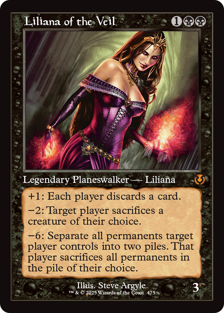 Liliana of the Veil (Retro Frame) [Innistrad Remastered] | Galaxy Games LLC