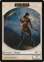 Human // Wolf Double-Sided Token [Friday Night Magic 2012] | Galaxy Games LLC