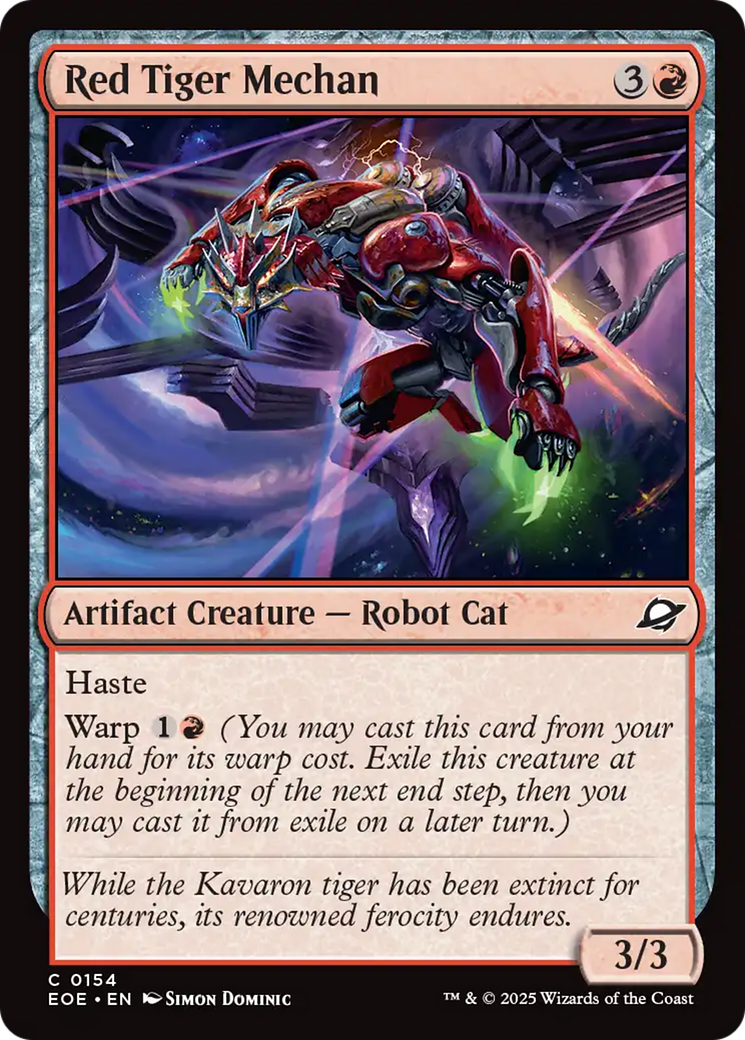 Red Tiger Mechan [Edge of Eternities] | Galaxy Games LLC