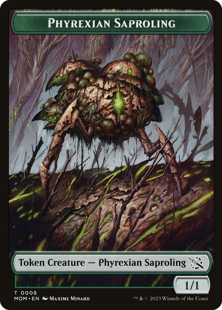 Treasure (20) // Phyrexian Saproling Double-Sided Token [March of the Machine Tokens] | Galaxy Games LLC