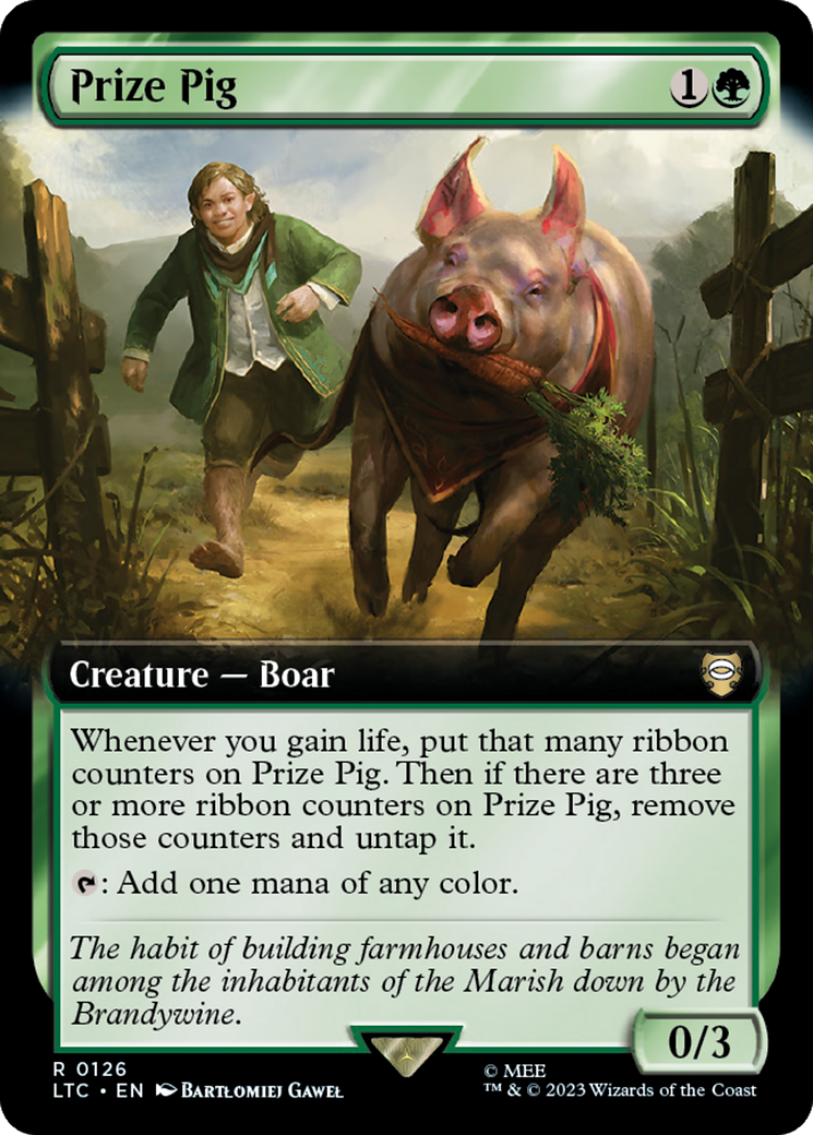 Prize Pig (Extended Art) [The Lord of the Rings: Tales of Middle-Earth Commander] | Galaxy Games LLC