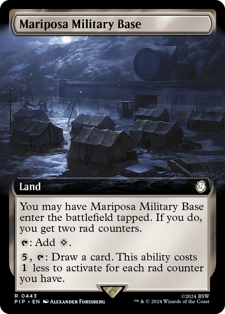Mariposa Military Base (Extended Art) [Fallout] | Galaxy Games LLC