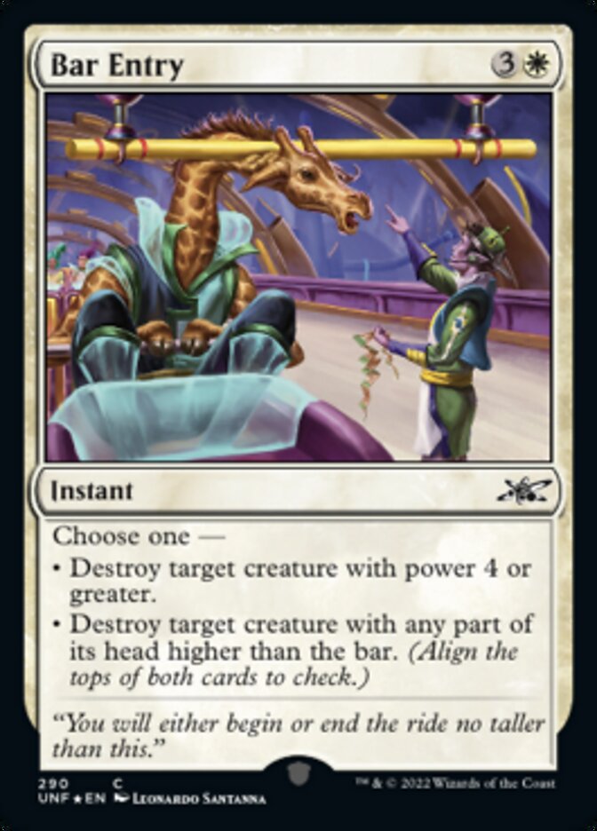 Bar Entry (Galaxy Foil) [Unfinity] | Galaxy Games LLC