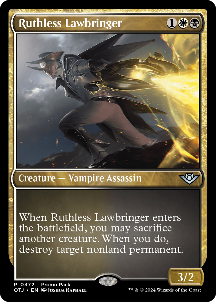 Ruthless Lawbringer (Promo Pack) [Outlaws of Thunder Junction Promos] | Galaxy Games LLC