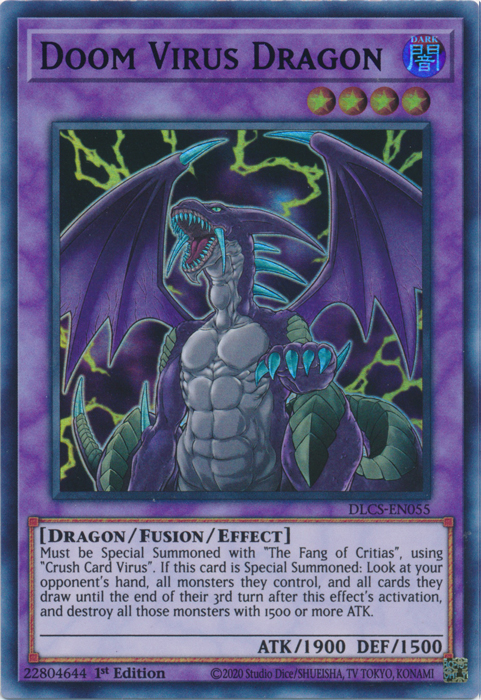 Doom Virus Dragon (Green) [DLCS-EN055] Ultra Rare | Galaxy Games LLC