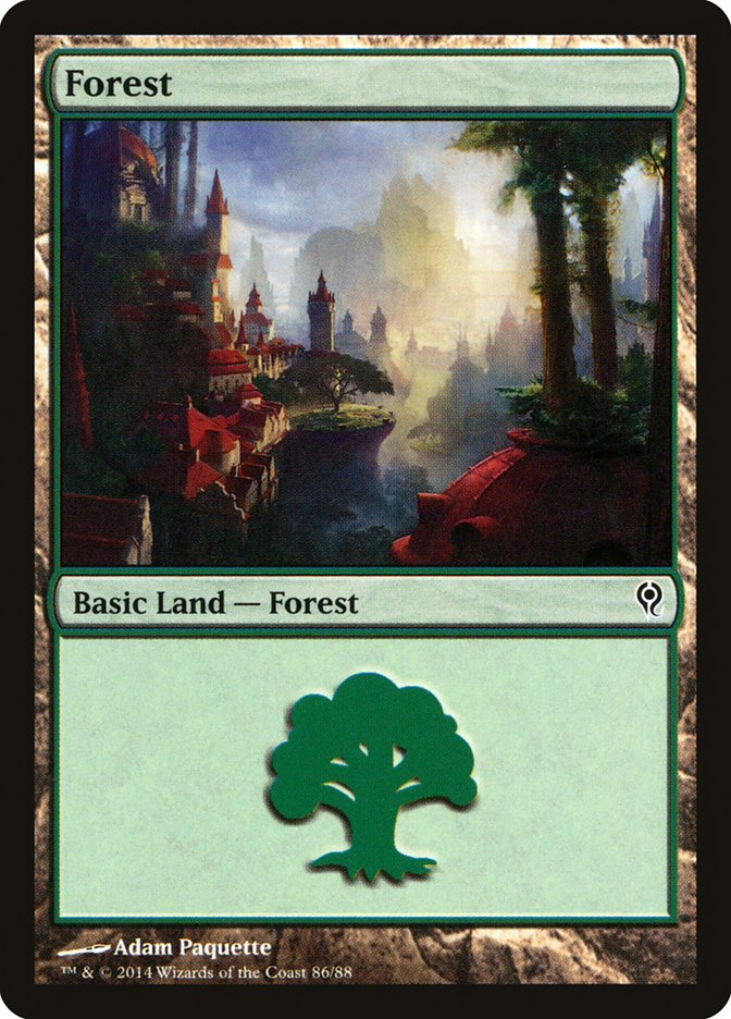 Forest (86) [Duel Decks: Jace vs. Vraska] | Galaxy Games LLC