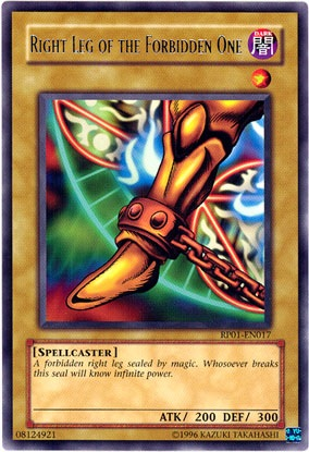 Right Leg of the Forbidden One [RP01-EN017] Rare | Galaxy Games LLC