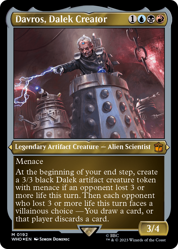 Davros, Dalek Creator (Display Commander) - Thick Stock [Doctor Who] | Galaxy Games LLC