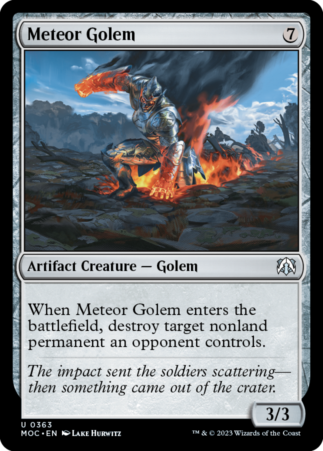 Meteor Golem [March of the Machine Commander] | Galaxy Games LLC