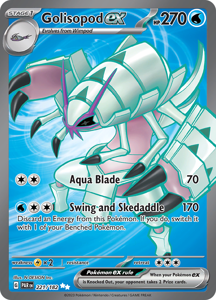 Golisopod ex (221/182) [Scarlet & Violet: Paradox Rift] | Galaxy Games LLC