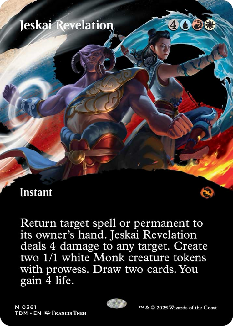 Jeskai Revelation (Borderless) [Tarkir: Dragonstorm] | Galaxy Games LLC