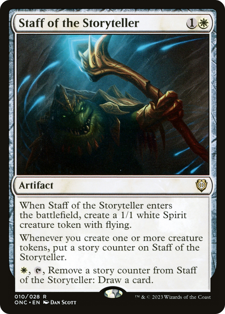 Staff of the Storyteller [Phyrexia: All Will Be One Commander] | Galaxy Games LLC