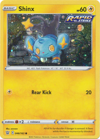 Shinx (046/163) (Cosmos Holo) [Sword & Shield: Battle Styles] | Galaxy Games LLC