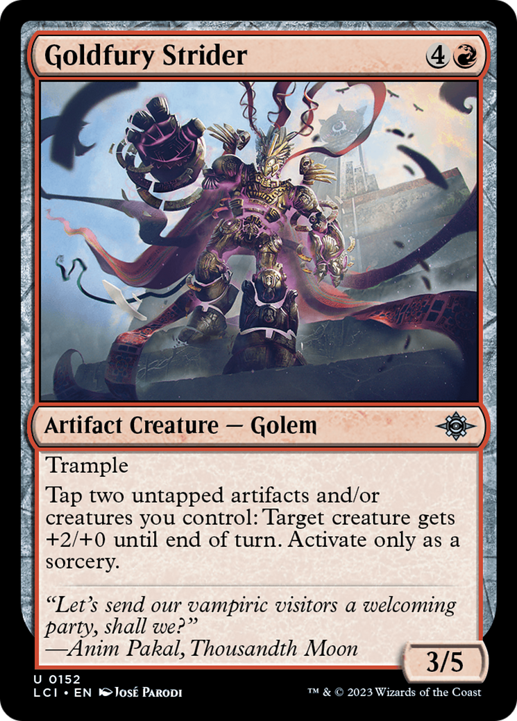 Goldfury Strider [The Lost Caverns of Ixalan] | Galaxy Games LLC