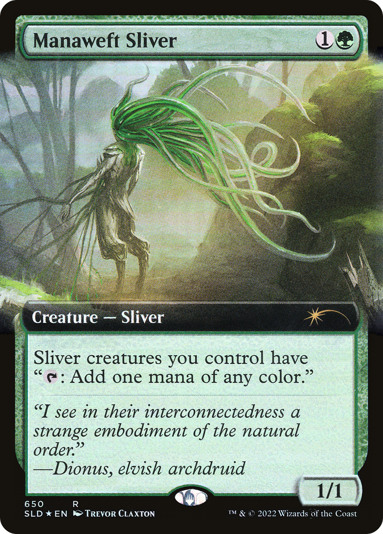 Manaweft Sliver (Extended Art) [Secret Lair Drop Promos] | Galaxy Games LLC