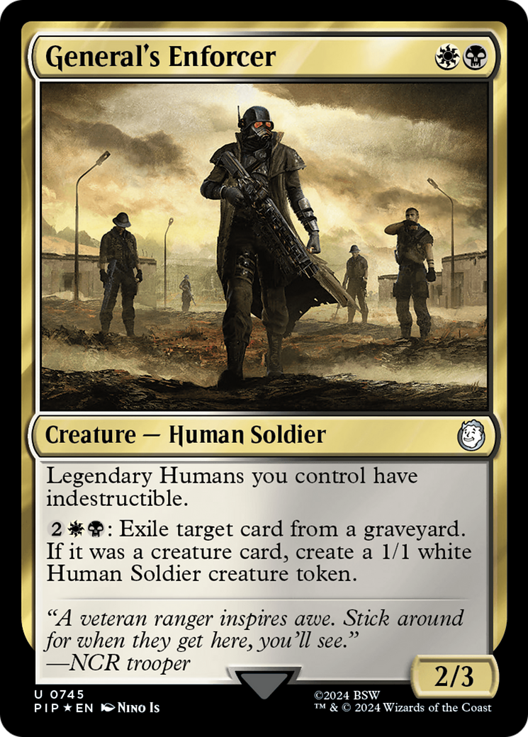 General's Enforcer (Surge Foil) [Fallout] | Galaxy Games LLC