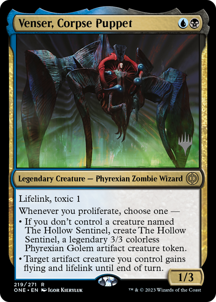 Venser, Corpse Puppet (Promo Pack) [Phyrexia: All Will Be One Promos] | Galaxy Games LLC