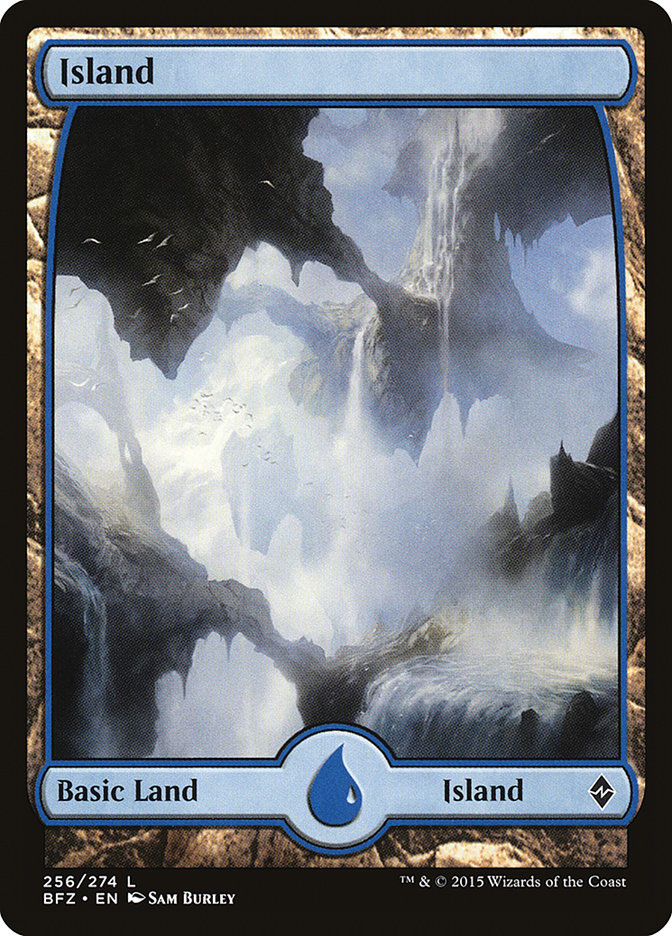 Island (256) (Full Art) [Battle for Zendikar] | Galaxy Games LLC