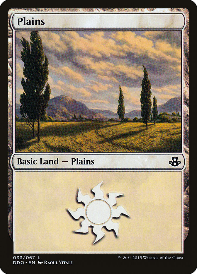 Plains (33) [Duel Decks: Elspeth vs. Kiora] | Galaxy Games LLC