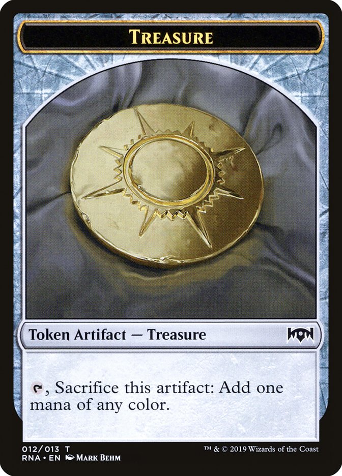 Cleric // Treasure Double-Sided Token [Ravnica Allegiance Guild Kit Tokens] | Galaxy Games LLC