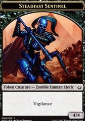 Steadfast Sentinel // Zombie Double-Sided Token [Hour of Devastation Tokens] | Galaxy Games LLC