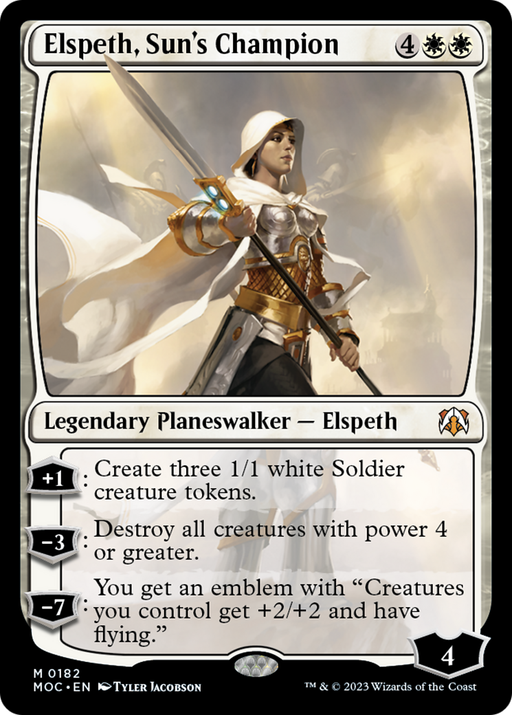 Elspeth, Sun's Champion [March of the Machine Commander] | Galaxy Games LLC