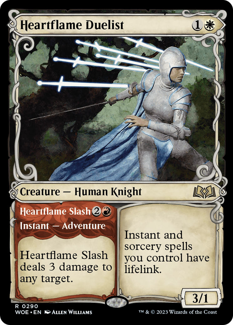 Heartflame Duelist // Heartflame Slash (Showcase) [Wilds of Eldraine] | Galaxy Games LLC