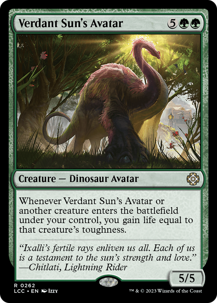 Verdant Sun's Avatar [The Lost Caverns of Ixalan Commander] | Galaxy Games LLC