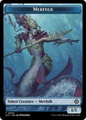 Boar // Merfolk (0003) Double-Sided Token [The Lost Caverns of Ixalan Commander Tokens] | Galaxy Games LLC