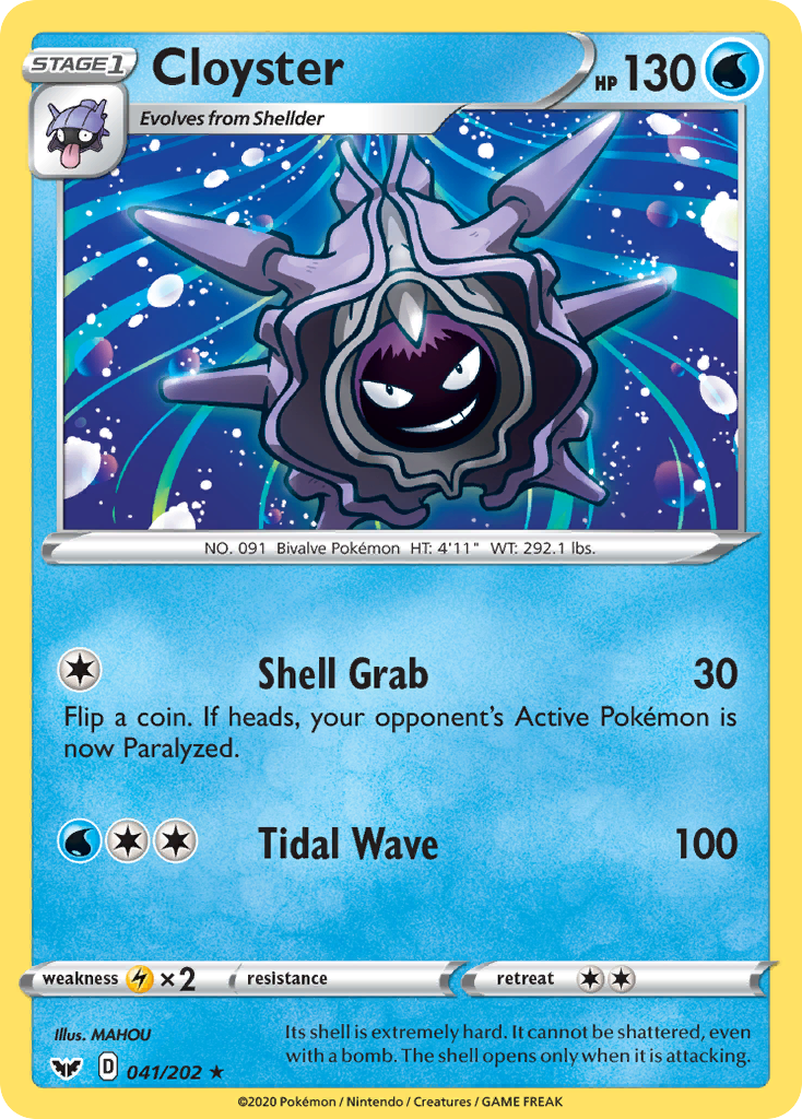 Cloyster (041/202) [Sword & Shield: Base Set] | Galaxy Games LLC