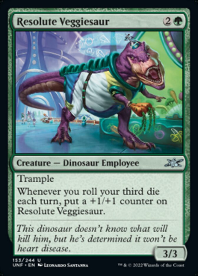 Resolute Veggiesaur [Unfinity] | Galaxy Games LLC