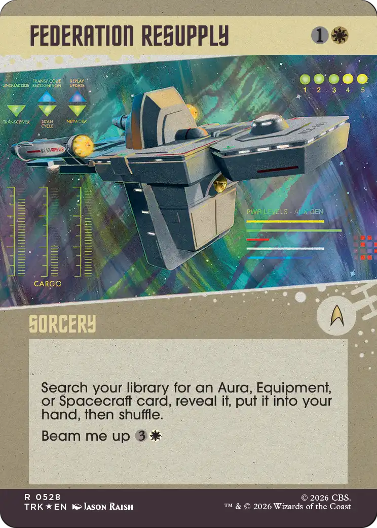 Federation Resupply (Showcase) (Surge Foil) [Star Trek] | Galaxy Games LLC