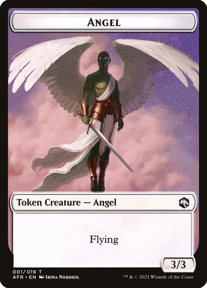 Angel // Dog Illusion Double-Sided Token [Dungeons & Dragons: Adventures in the Forgotten Realms Tokens] | Galaxy Games LLC