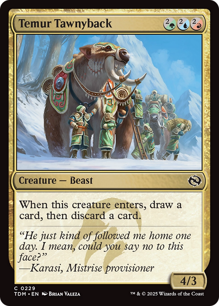 Temur Tawnyback [Tarkir: Dragonstorm] | Galaxy Games LLC