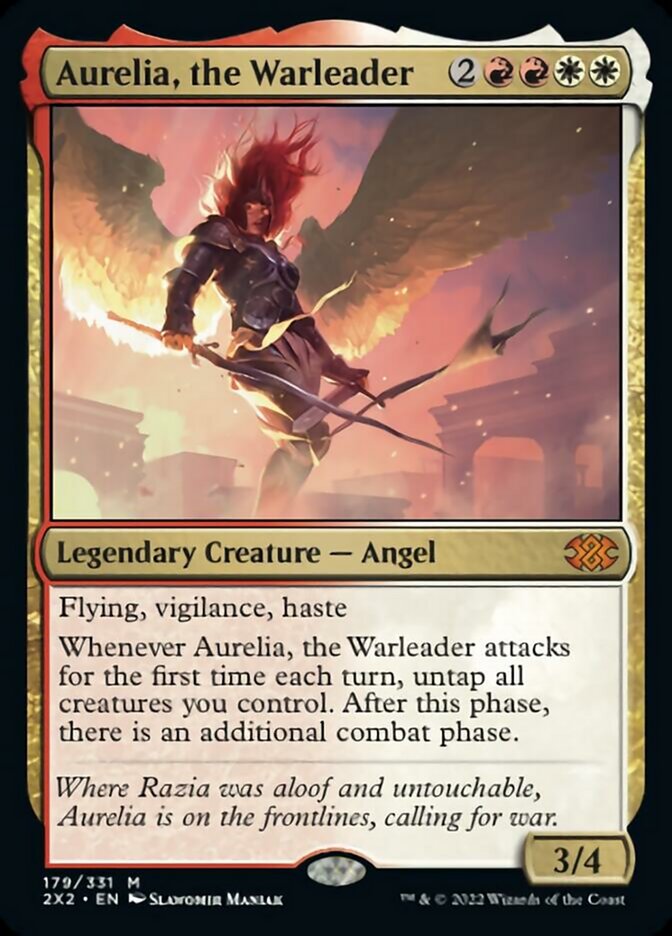 Aurelia, the Warleader [Double Masters 2022] | Galaxy Games LLC