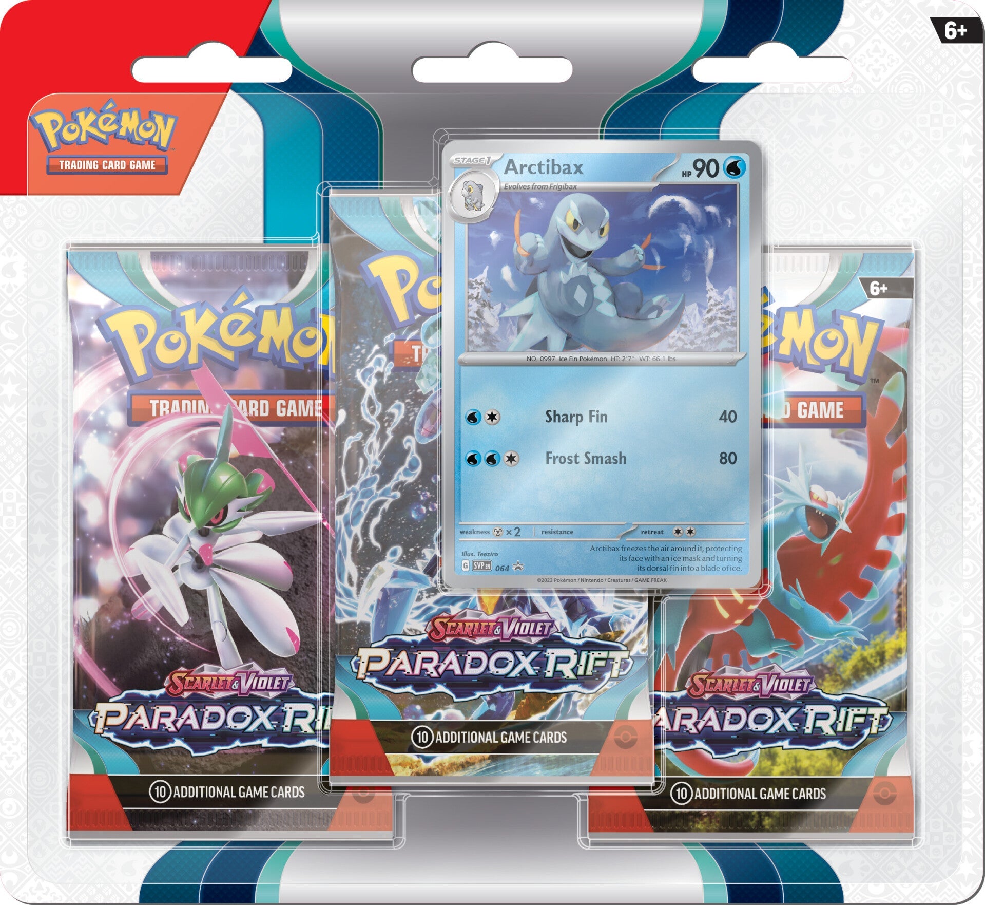 Scarlet & Violet: Paradox Rift - 3-Pack Blisters (Arctibax) | Galaxy Games LLC