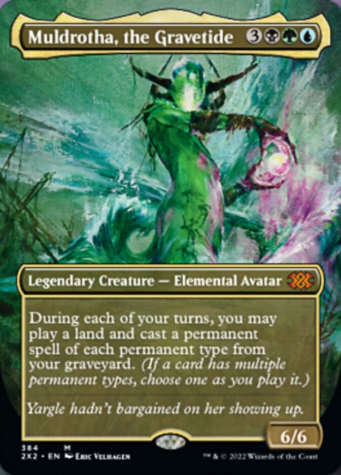 Muldrotha, the Gravetide (Borderless Alternate Art) [Double Masters 2022] | Galaxy Games LLC