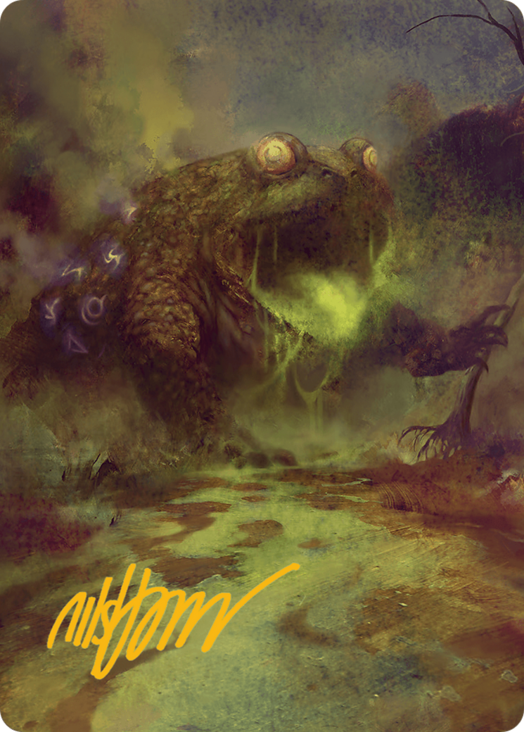 The Gitrog Monster Art Card (Gold-Stamped Signature) [Bloomburrow Art Series] | Galaxy Games LLC