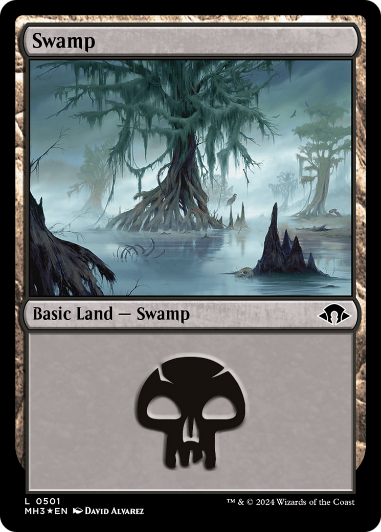 Swamp (0501) (Ripple Foil) [Modern Horizons 3] | Galaxy Games LLC